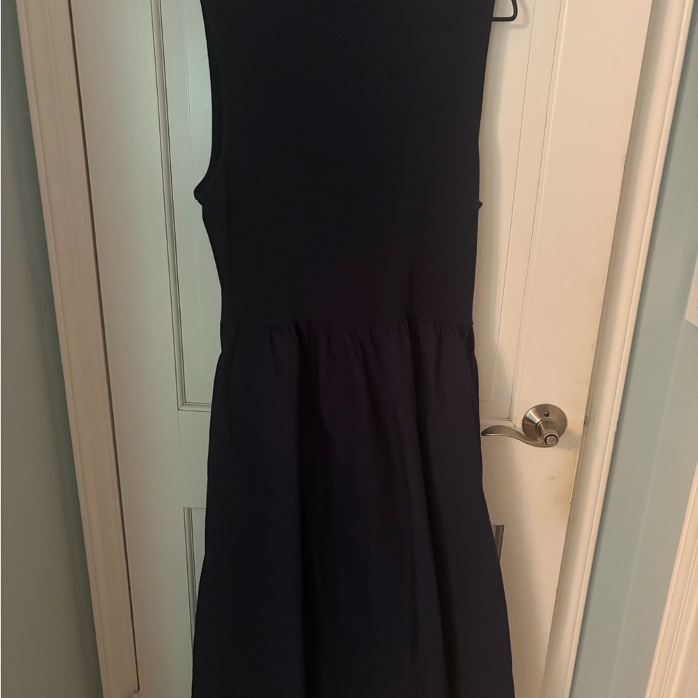 GAP Navy Sleeveless Midi Dress